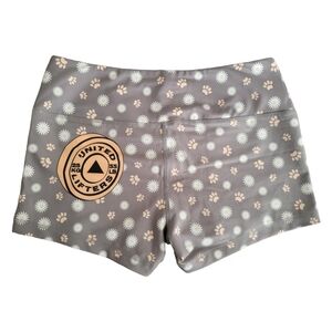 United Lifters Paw Print & Daisy Workout / CrossFit Gym Shorts | M